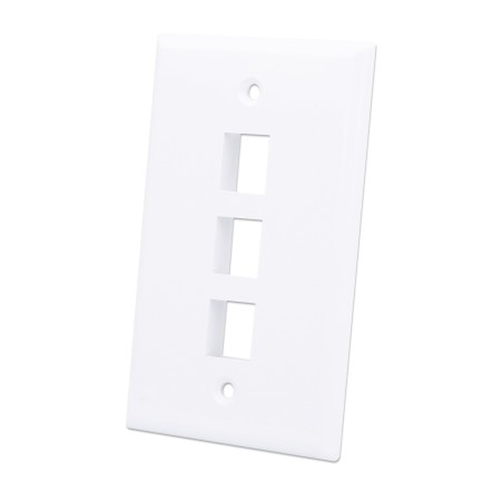 Placca porta frutti 3 posti mod. 503 Bianco