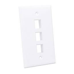 Placca porta frutti 3 posti mod. 503 Bianco