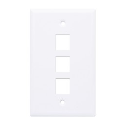 Placca porta frutti 3 posti mod. 503 Bianco