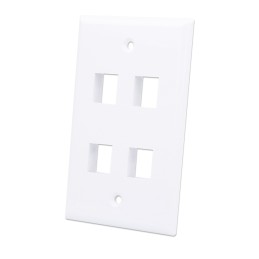 Placca porta frutti 4 posti mod. 503 Bianco