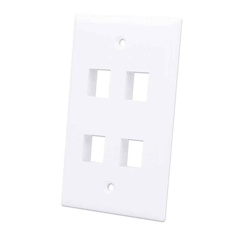 Placca porta frutti 4 posti mod. 503 Bianco Placca porta frutti 4 posti mod. 503 Bianco