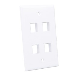 Placca porta frutti 4 posti mod. 503 Bianco