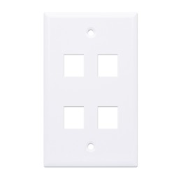 Placca porta frutti 4 posti mod. 503 Bianco