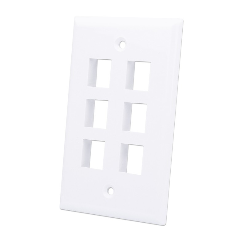 Placca porta frutti 6 posti mod. 503 Bianco Placca porta frutti 6 posti mod. 503 Bianco