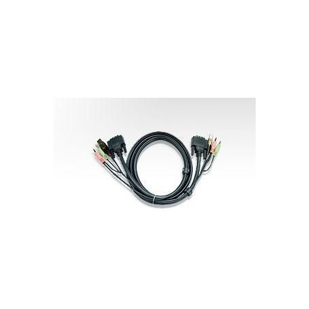 Cavo per KVM USB/DVI con audio 1,8 mt