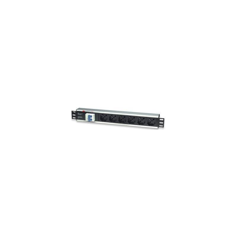 Multipresa per rack 19'' 6 posti con magnetotermico Multipresa per rack 19'' 6 posti con magnetotermico