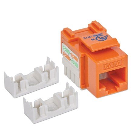 Frutto Keystone RJ45 Cat.6 UTP non schermato Arancione