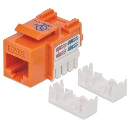 Frutto Keystone RJ45 Cat.6 UTP non schermato Arancione