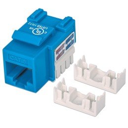 Frutto Keystone RJ45 Cat.6 UTP non schermato Blu