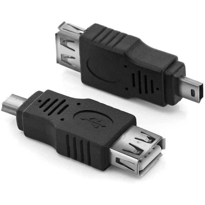 Adattatore USB A femmina a Mini B maschio Adattatore USB A femmina a Mini B maschio