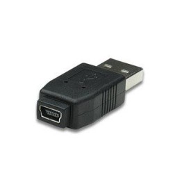 Adattatore Convertitore USB A Maschio a Mini B Femmina Nero