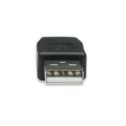Adattatore Convertitore USB A Maschio a Mini B Femmina Nero