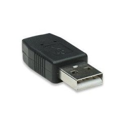 Adattatore Convertitore USB A Maschio a Mini B Femmina Nero