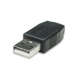 Adattatore Convertitore USB A Maschio a Mini B Femmina Nero