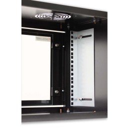 Armadio Rack 19" a muro 10 unità prof. 400 Nero Assemblato