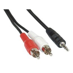 Cavo Stereo Jack 3, 5 mm a 2 x RCA maschio 3 mt