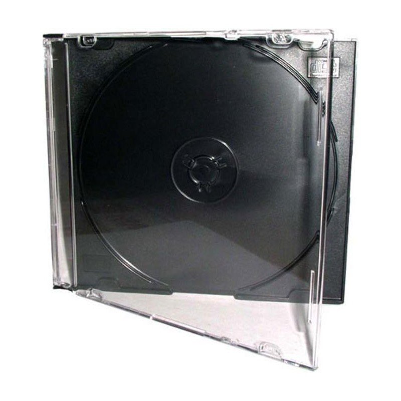 Porta CD Slim Jewel Case Nero