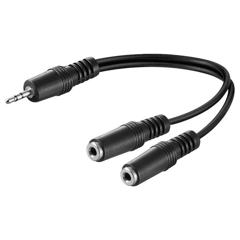 Cavo Sdoppiatore Stereo Jack 3.5 mm 20 cm Cavo Sdoppiatore Stereo Jack 3.5 mm 20 cm