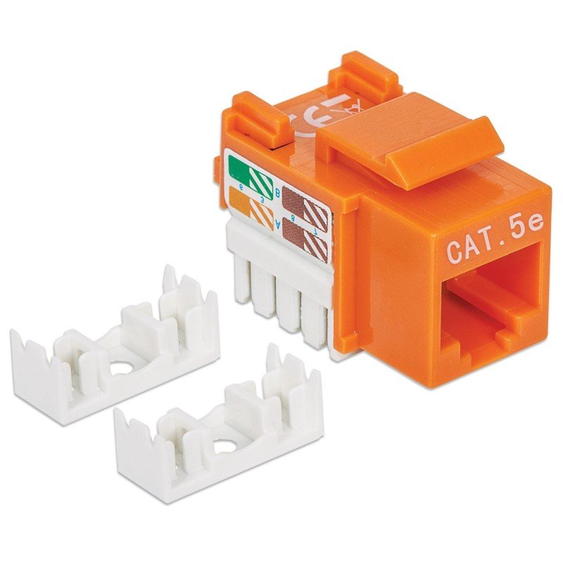 Frutto Keystone RJ45 Cat5e UTP Arancione Frutto Keystone RJ45 Cat5e UTP Arancione