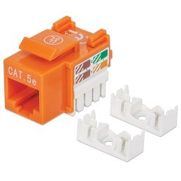 Frutto Keystone RJ45 Cat5e UTP Arancione