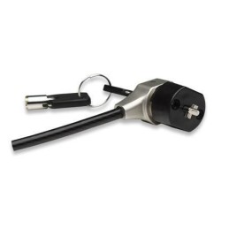 Cavo di sicurezza acciaio con serratura 1.8mt PVC Nero