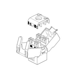 Frutto Keystone RJ45 UTP Cat6 Bianco