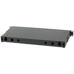 Cassetto Rack 19" Fibra Ottica 12 porte SC Duplex Nero