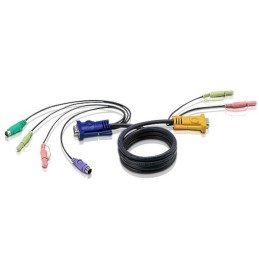 Cavo per KVM HD 15 a PS2 con Audio 3m, 2L-5303P