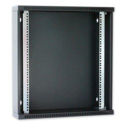 Armadio Rack 19" Flat a muro p.15cm 12 unità sezione unica Nero