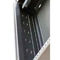 Armadio Rack 19" Flat a muro p.15cm 12 unità sezione unica Nero