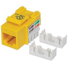 Frutto Keystone RJ45 Cat5e UTP Giallo