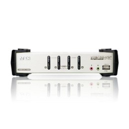 KVM VGA audio Switch 4 porte USB/PS2 OSD, CS-1734B
