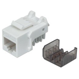 Frutto Keystone RJ45 Cat6A UTP 10 Gigabit Bianco