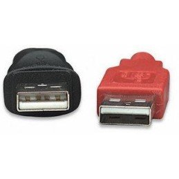 Cavo USB 2.0 ad Y 2xA maschio/mini B maschio 0,6 m