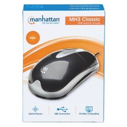 MH3 Mouse Classic Desktop Ottico USB Nero