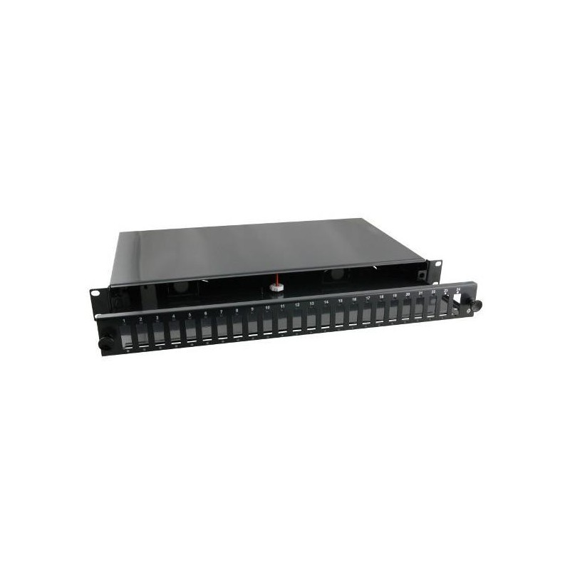 Cassetto Ottico 19'' 24 porte SC Duplex Nero Cassetto Ottico 19'' 24 porte SC Duplex Nero