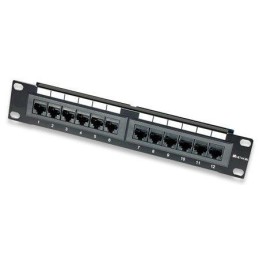 Pannello Patch per Rack 10" 12 Porte UTP Cat.6 1HE