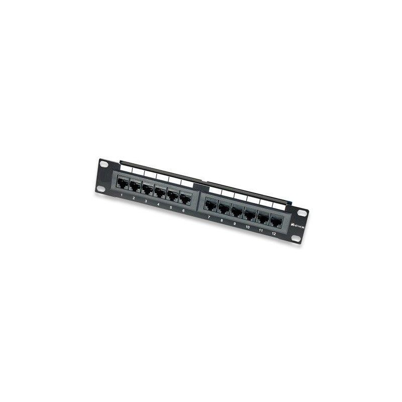 Pannello Patch per Rack 10" 12 Porte UTP Cat.6 1HE Pannello Patch per Rack 10" 12 Porte UTP Cat.6 1HE