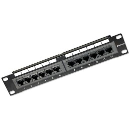 Pannello Patch per Rack 10" 12 Porte UTP Cat.6 1HE