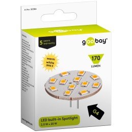 Led 12 SMD G4 Bianco Caldo Soket Retro, Classe A+