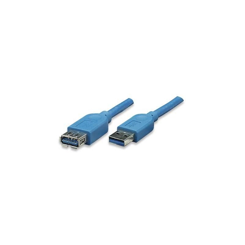 Cavo Prolunga USB 3.0 A maschio/A femmina 1m Blu