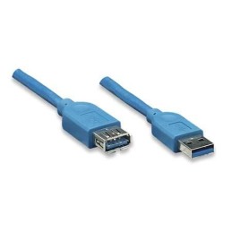 Cavo Prolunga USB 3.0 A maschio/A femmina 1m Blu