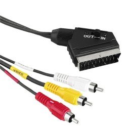 Cavo Audio video Scart RCA 2 Mt IN/Out