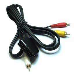 Cavo Audio video Scart RCA 2 Mt IN/Out