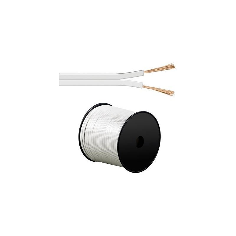 Cavo Audio per diffusori acustici Bianco 2,5 mm² matassa 100mt Cavo Audio per diffusori acustici Bianco 2,5 mm² matassa 100mt