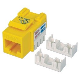 Frutto Keystone RJ45 Cat.6 UTP non schermato Giallo