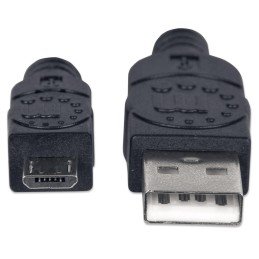 Cavo USB 2.0 A maschio/Micro B maschio 0,5m Nero