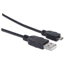 Cavo USB 2.0 A maschio/Micro B maschio 1m Nero