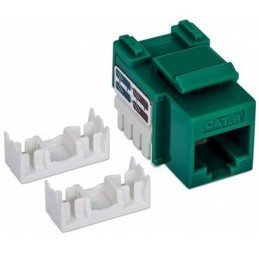 Frutto Keystone RJ45 Cat.6 UTP non schermato Verde