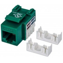 Frutto Keystone RJ45 Cat.6 UTP non schermato Verde